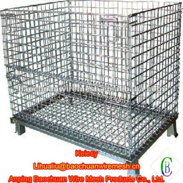 Collapsible and Stackable metal storage cage